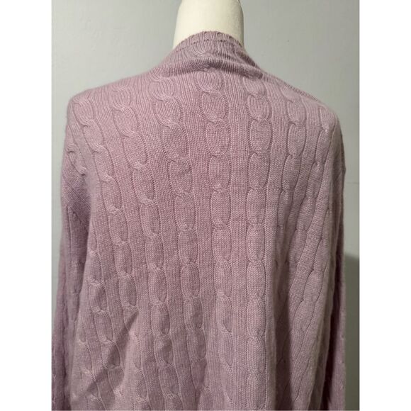 Polo By Ralph Lauren 100% Cashmere vintage lavander pullover sweater XL - Picture 4 of 8
